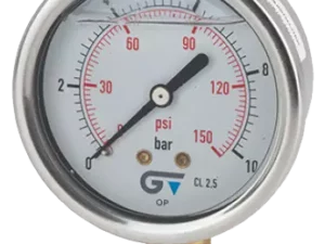 MANOMETRE 0-10 BAR, CADRAN INOX DN63, RACCORD LAITON VERTICAL G1/4", A GLYCERINE NEXA INDUSTRIES CAMEROUN