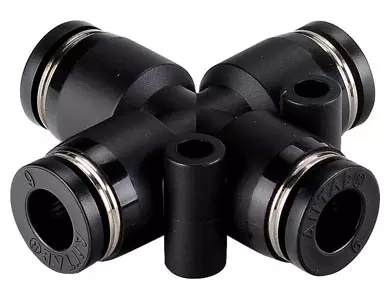 RACCORD ENFICHABLE EN CROIX, 4MM x 4MM, VPC PNEUMATIC NEXA INDUSTRIES CAMEROUN