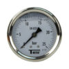 MANOMETRE 0-25 BAR, CADRAN INOX DN63, RACCORD LAITON VERTICAL G1/4", A GLYCERINE NEXA INDUSTRIES CAMEROUN
